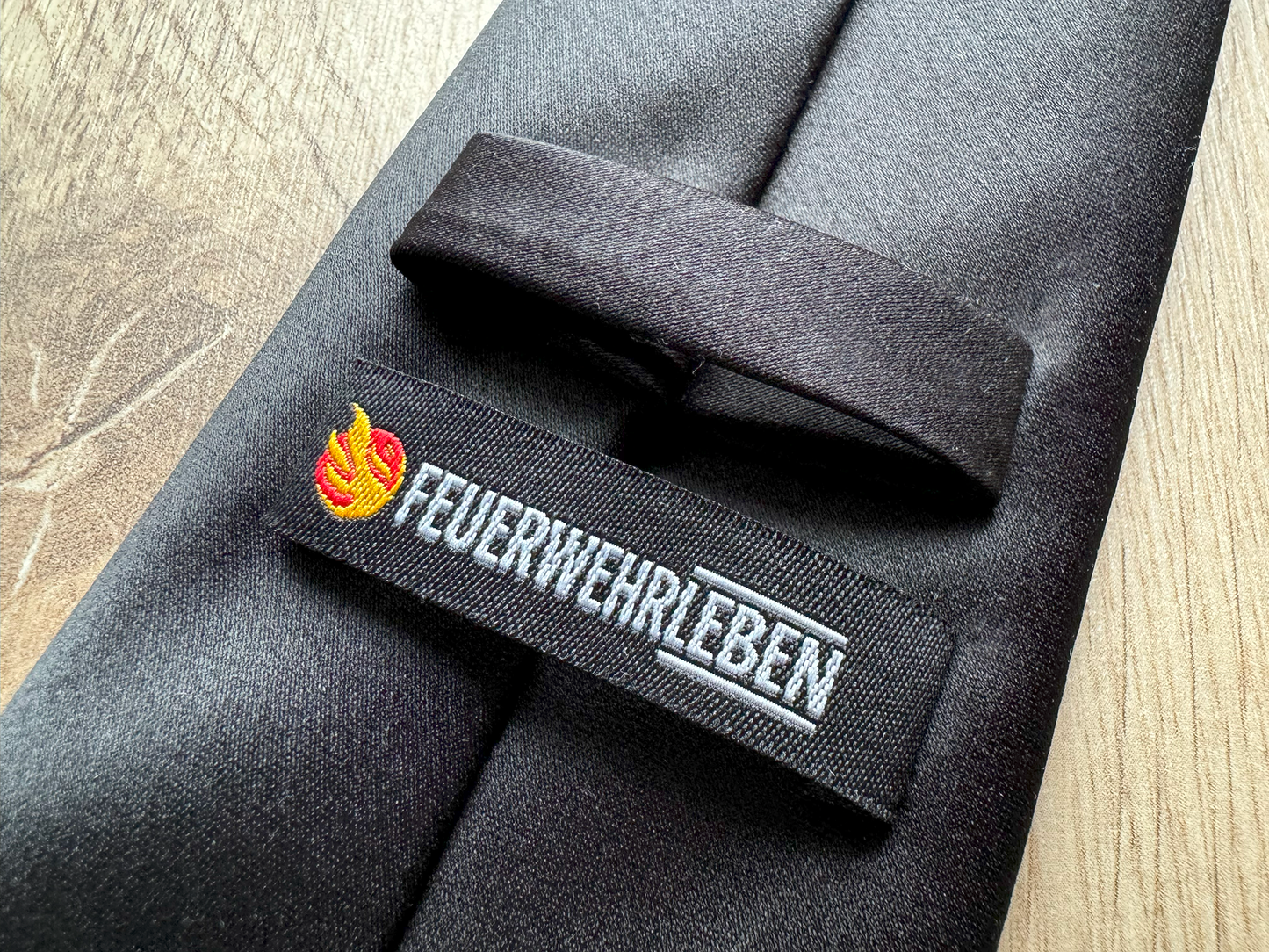 Feuerwehr-Krawatte schwarz